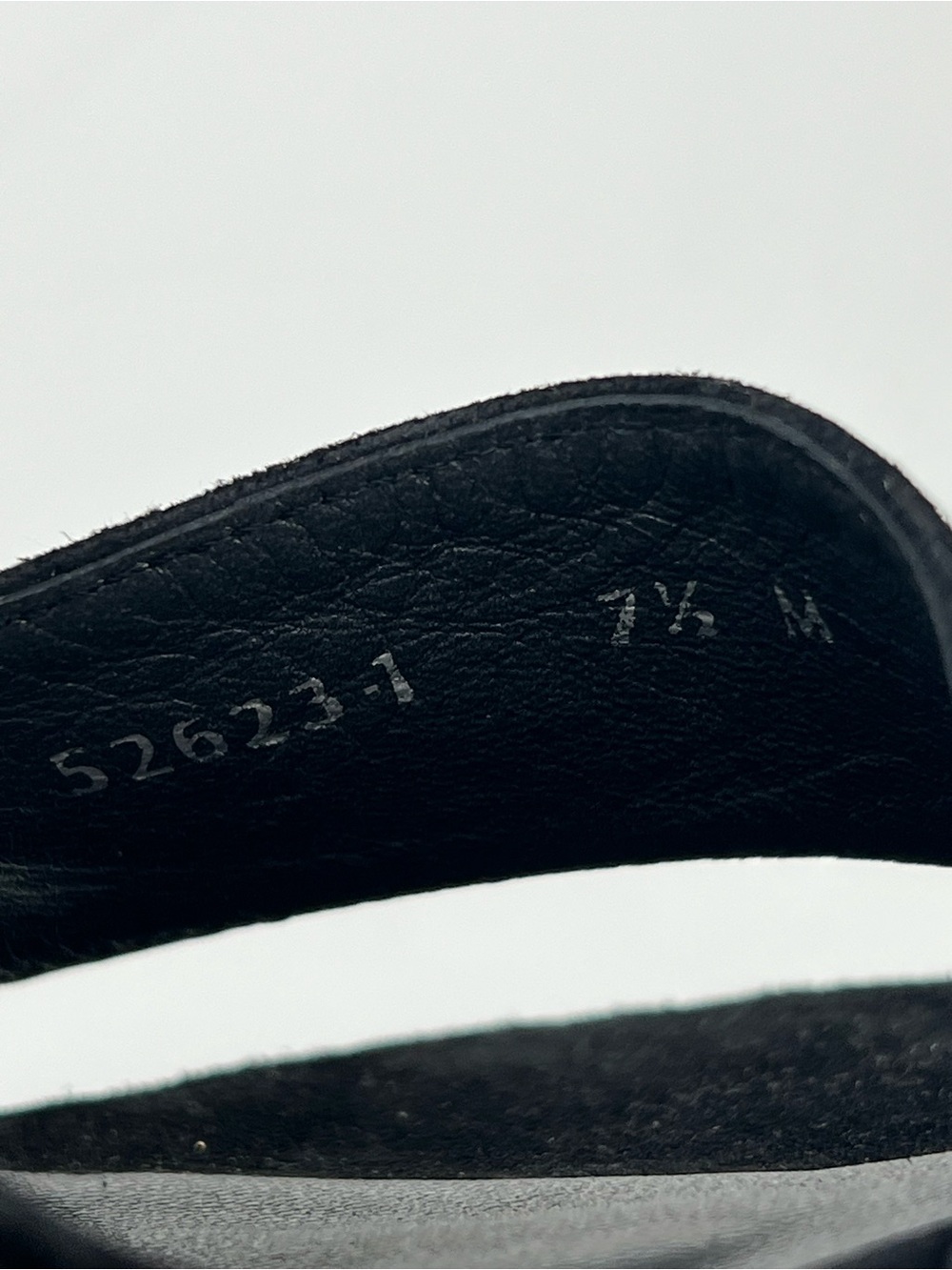 Stuart Weitzman Black Suede Espadrille Platform Wedge Sandals size 7.5 - Picture 10 of 10